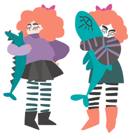 Анабель с игрушками 