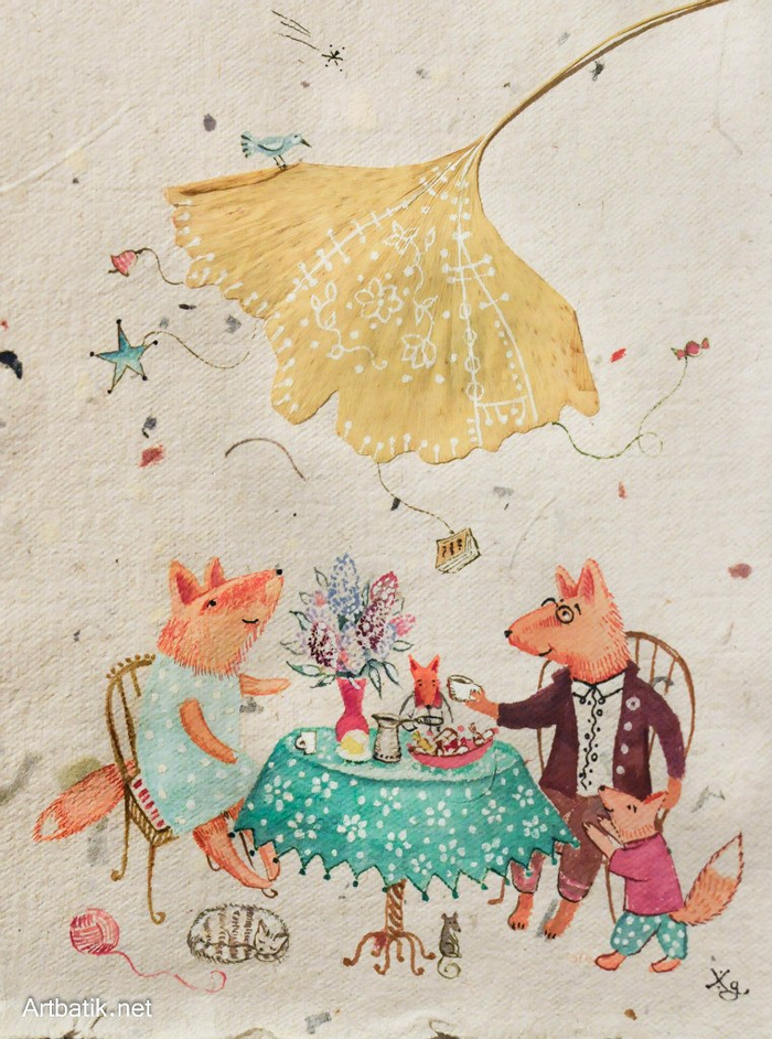 Утренний ветерок в лисьем доме