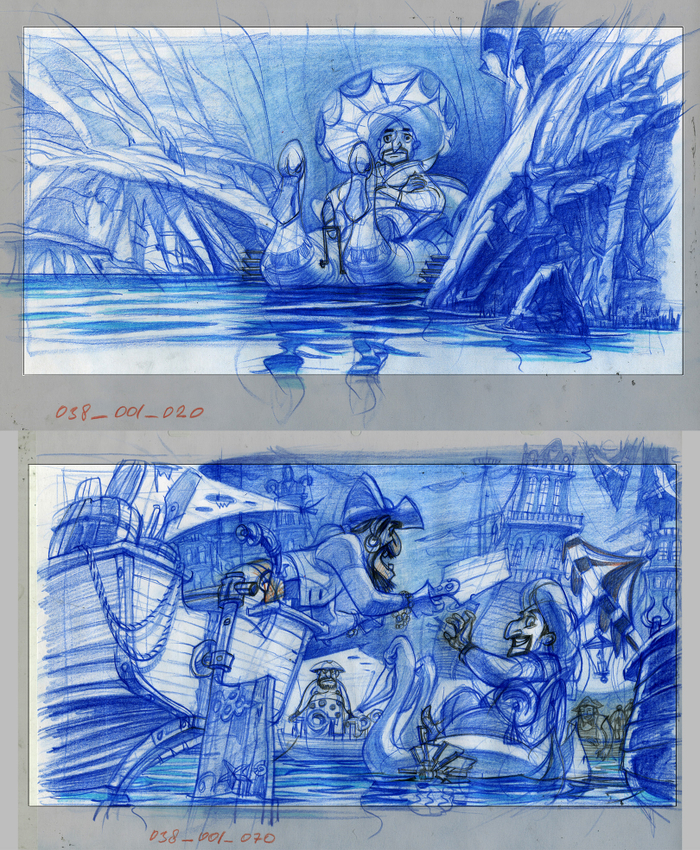 Разработка локации для мультфильма.