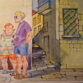 американские туристы