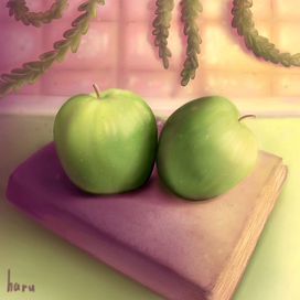 яблоки натюрморт 