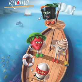 Персонажи для ресторана японской кухни