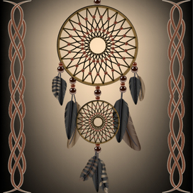 Ловец снов Векторная иллюстрация