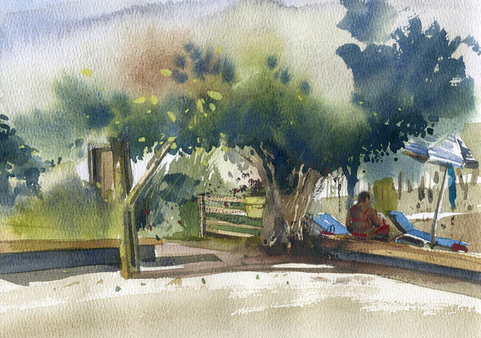 Пляж без моря