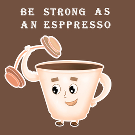 кофе стикер