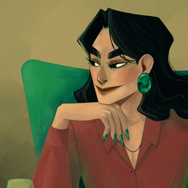 ДАМА С ВИНОМ