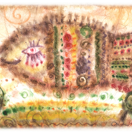 Варежная рыба летит