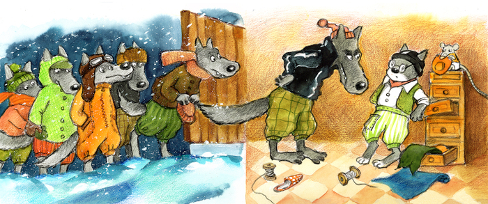 Кот Василий и волки