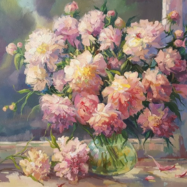 Букет пионов