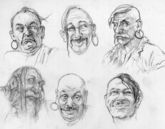 Outline characters to the "Aeneid" Kotlyarevsky.