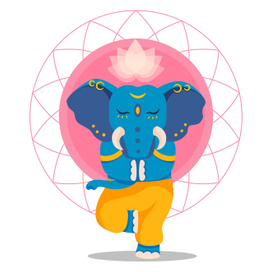 Персонаж для студии йоги 