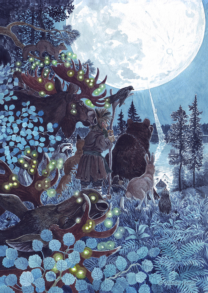 Схождение с луны.