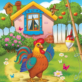 Кот и лиса. книжка с глазками. для "Кредо"