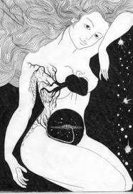 Женщина (мир  в животе)