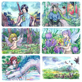 Акварельный коллаж