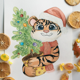 Тиргёнок с елочкой