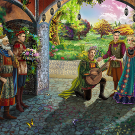 сказка три яблока