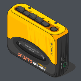 Плеер (векторная изометрическая иллюстрация)