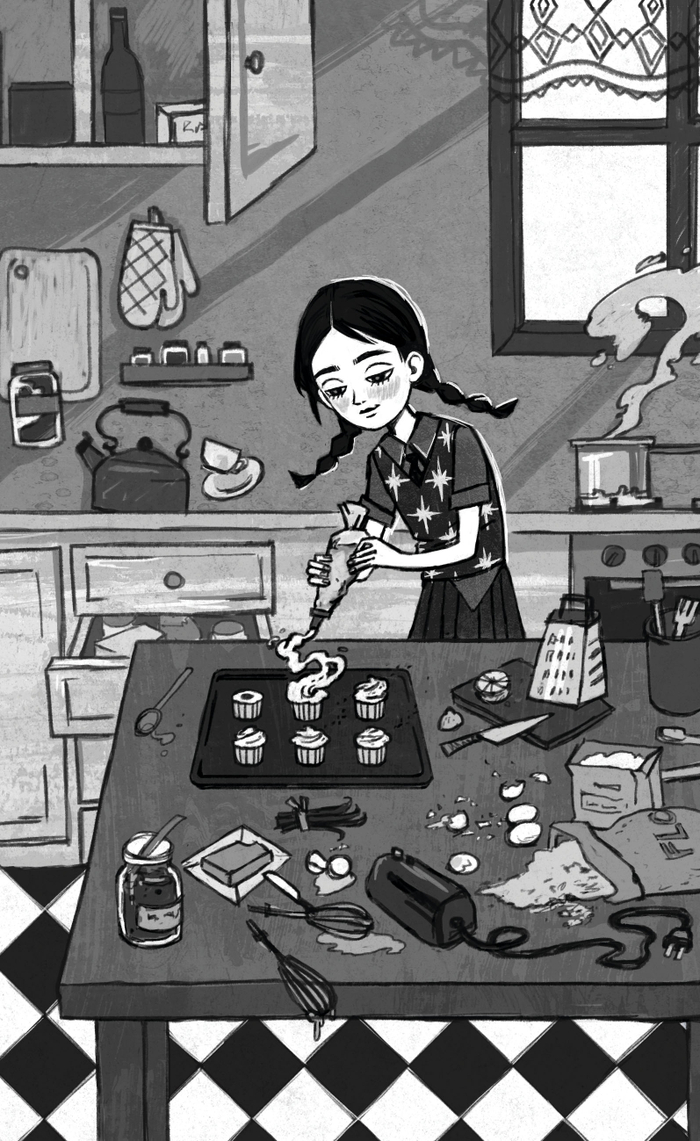 Иллюстрация к книге "Сила Полли Пендл"