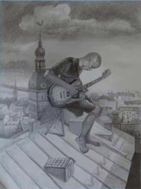 Музыкант на крыше