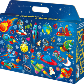 коробка новогодняя маленькая