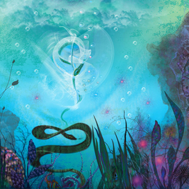 Белый танец в водных просторах