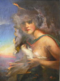 Девушка,не отпускающая птицу на волю