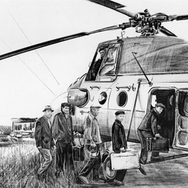 Цифровой рисунок по фотографии для разворота календаря