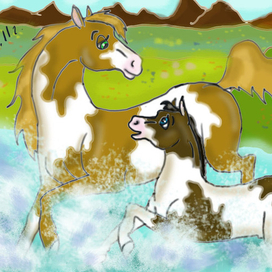 на прогулке