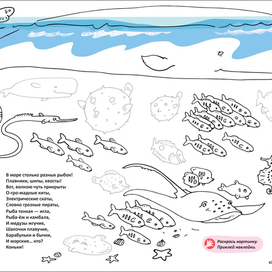 В море столько разных рыбок!