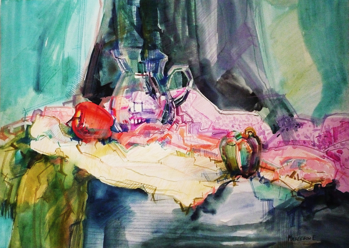 Натюрморт со стеклом