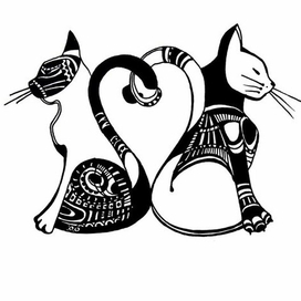 Лебеди и кошки