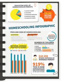 Инфографика про домашнее обучение