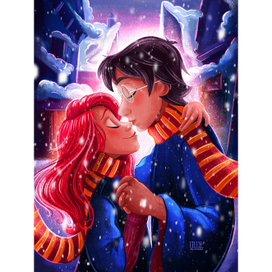 Снежная вечерняя прогулка