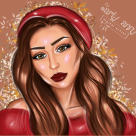 Девушка в красном