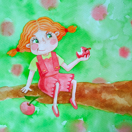 Раскраска про девочку Веру