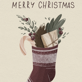 Рождественская открытка