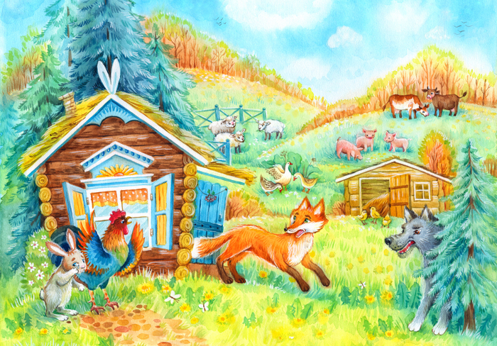 Разворот для литературно-театрального занятия 