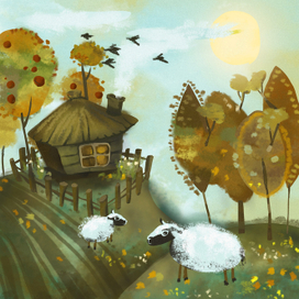 осенняя илл.к детскому журналу