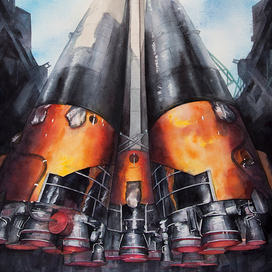 Ракета на стартовом столе