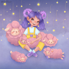 Детская книжная иллюстрация. Создание персонажа. Девочка