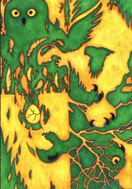 Зеленая сова