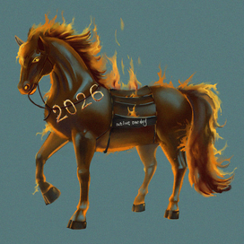 Огненный Символ грядущего года.