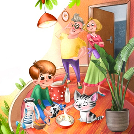 Иллюстрации к стихам Инны Невской "Пушистые почемучки"