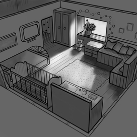 Детская комната в перспективе 