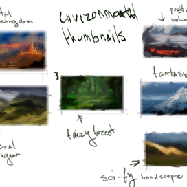 Environment thumbnails