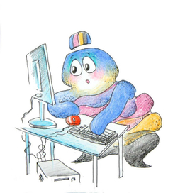 Бренд персонаж Тюбик CMYK