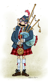 Шотландец с волынкой