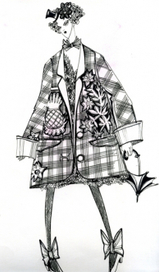 эскиз к дипломной коллекции"Пикколо Бамбина"