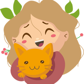 Девочка с котиком